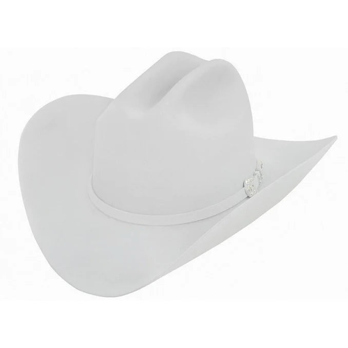 10X Larry Mahan's JERARCA 10X White Beaver Fur Felt Western Cowboy Hat - CWesternwear