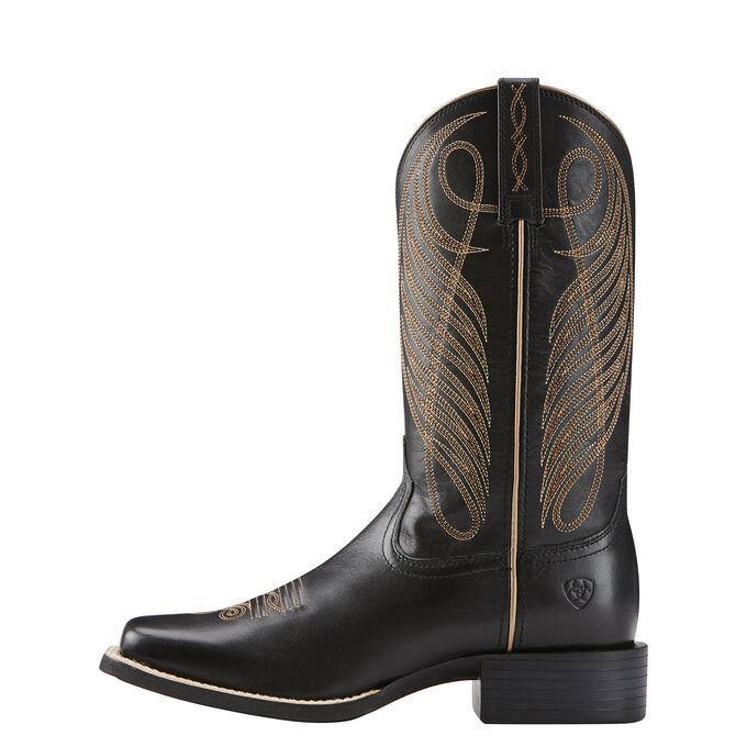 Ariat Women's Round Up Wide Square Toe Western Boot - CWesternwear