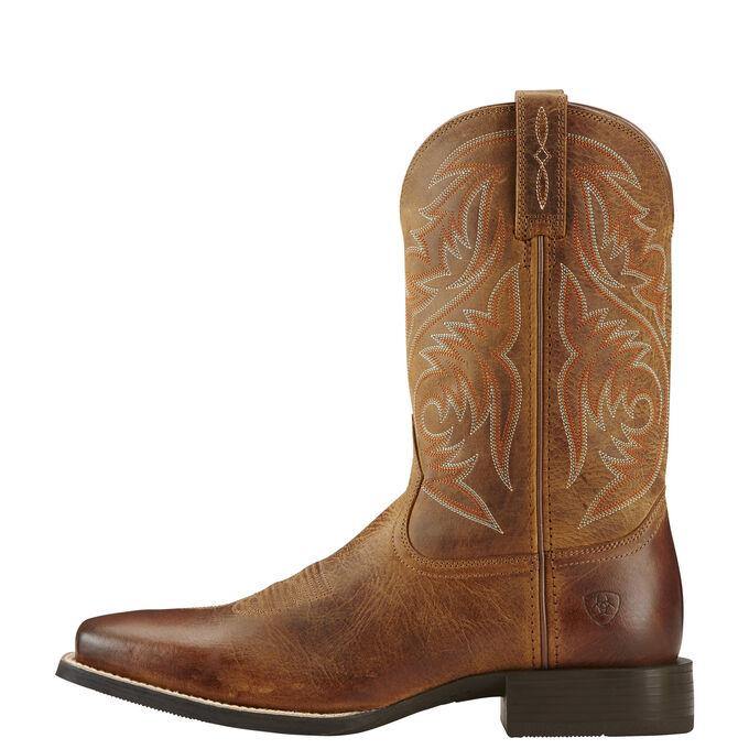 Ariat Sport Herdsman Western Cowboy Boot-Powder Brown – CWesternwear