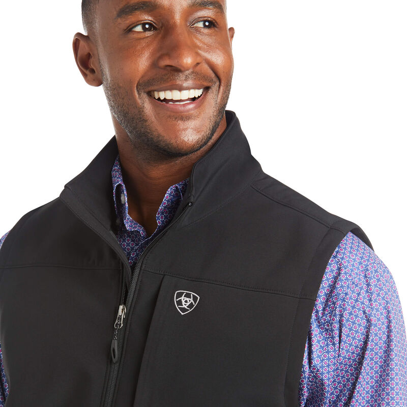 Ariat® Men's Vernon 2.0 Black Stretch Softshell Vest