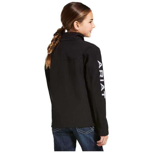 Ariat Childrens, Kids, Youth Team Softshell Black Jacket
