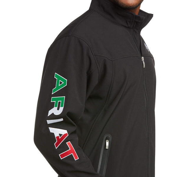 Ariat Men's Team Softshell MEXICO FLAG Black Jacket