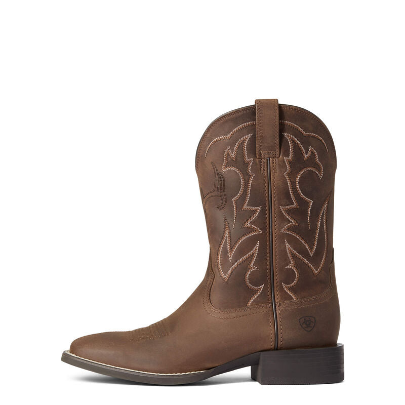 Mens Sport Outdoor Western Cowboy Brown Boot