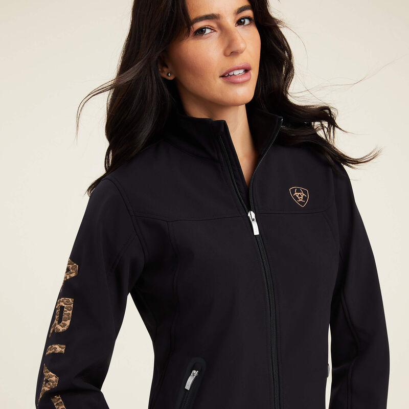 Ariat Women's New Team Softshell Jacket Black/Leopard