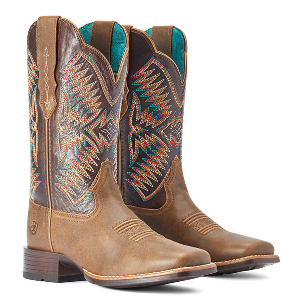 Women's Ariat Odessa StretchFit Western Boot - Fateful Brown