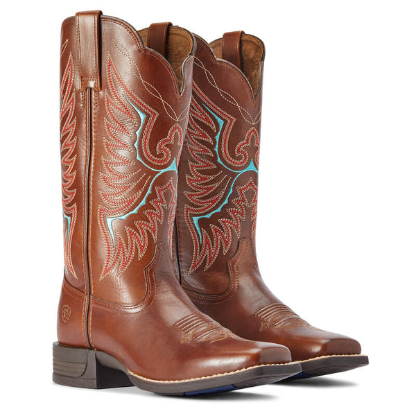 Ariat Women's Rockdale Western Boot - Distressed Brown