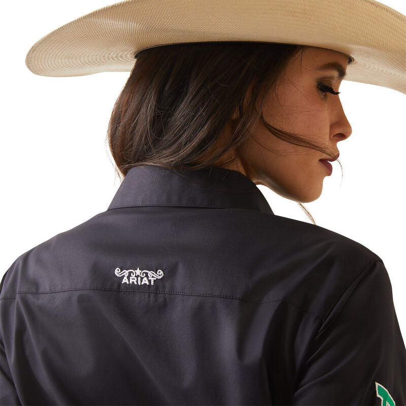 Ariat Women's Team Kirby Stretch Long Sleeve Shirt - Mexico Embroidery
