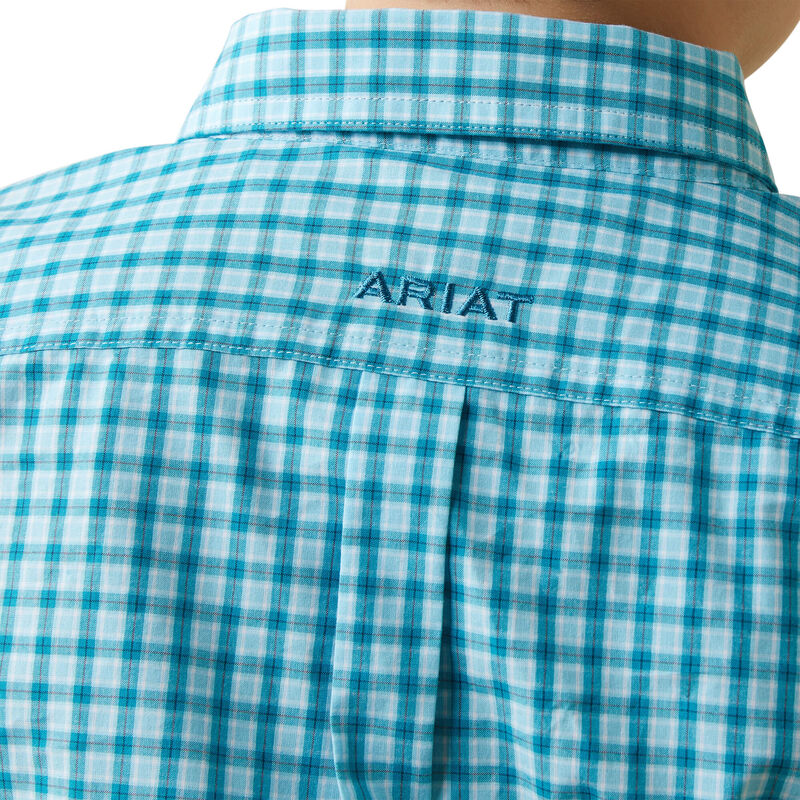 Boy's Ariat Pro Series Kalvin Classic Fit Shirt - Enamel Blue