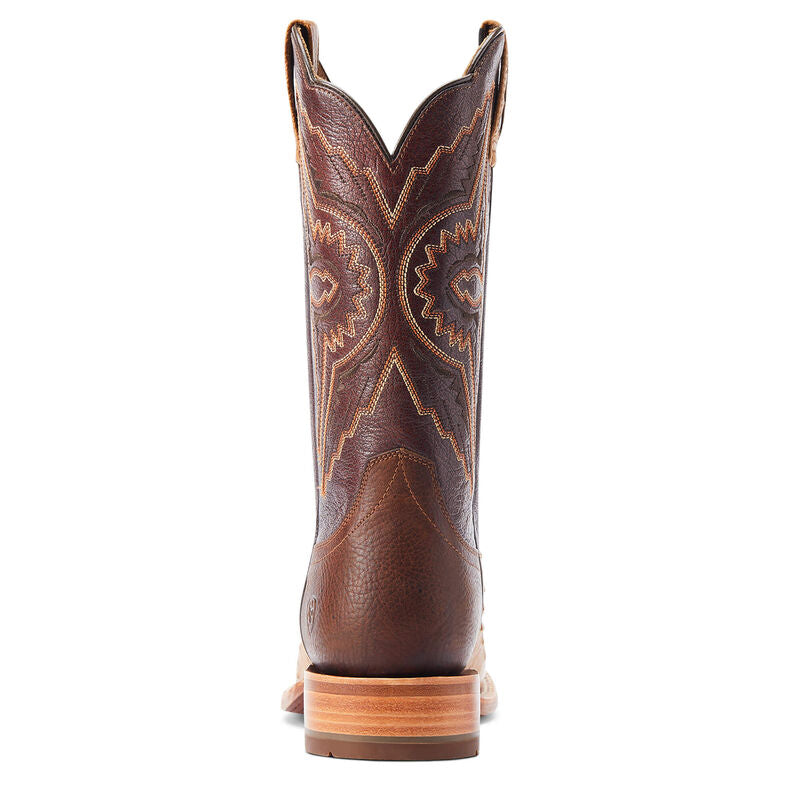 Men's Ariat Broncy Full Quill Ostrich Western Boot - Antique Saddle