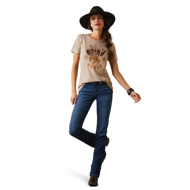Women's  Ariat Vintage Rodeo T-Shirt - Oatmeal Heather