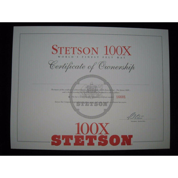 New Stetson Western Wear Cowboy 100x Black El Presidente Beaver & Cashmere Hat - CWesternwear