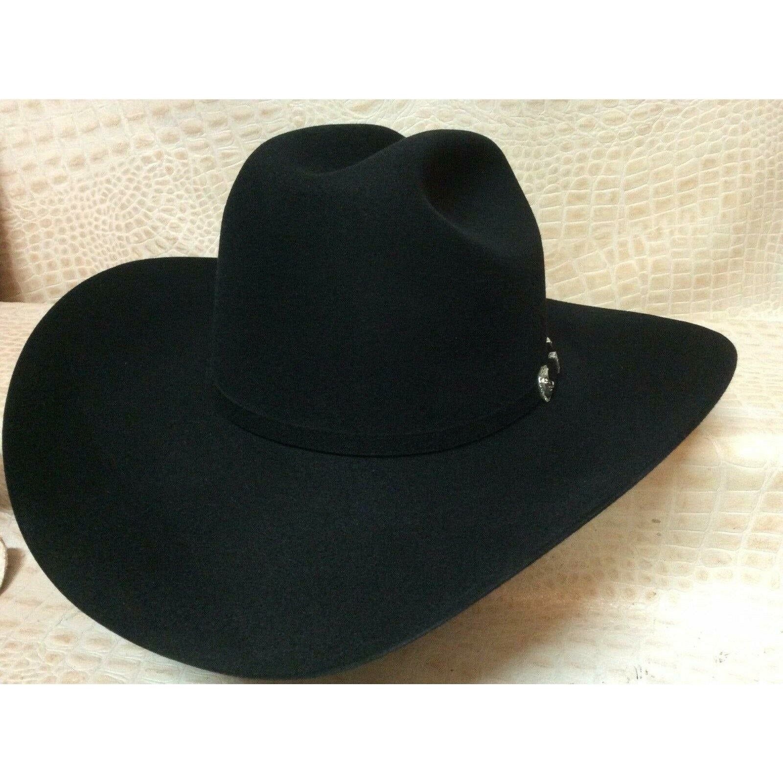 New Stetson Shasta Black 10X Beaver Fur Felt Cowboy Hat - CWesternwear