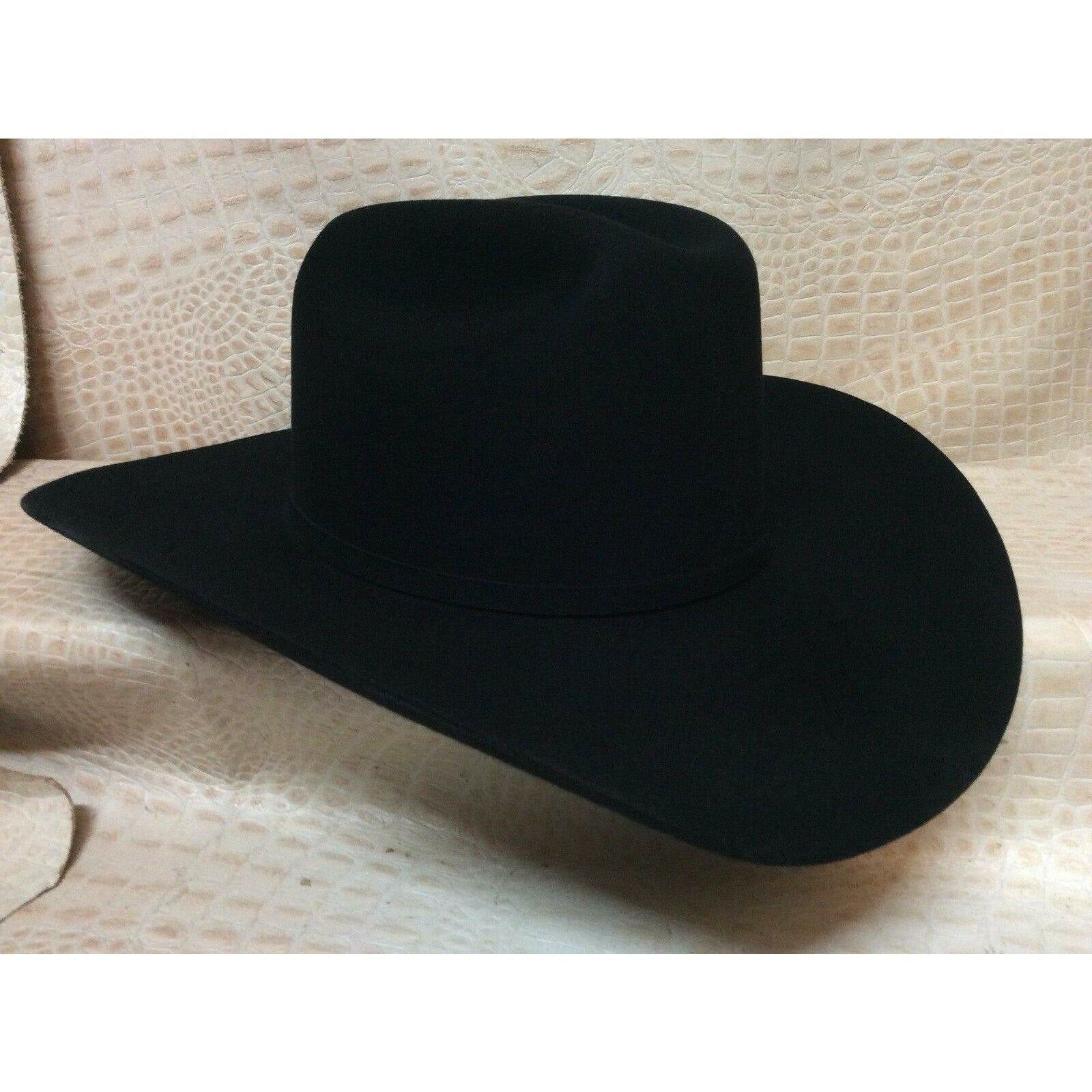 New Stetson Shasta Black 10X Beaver Fur Felt Cowboy Hat - CWesternwear