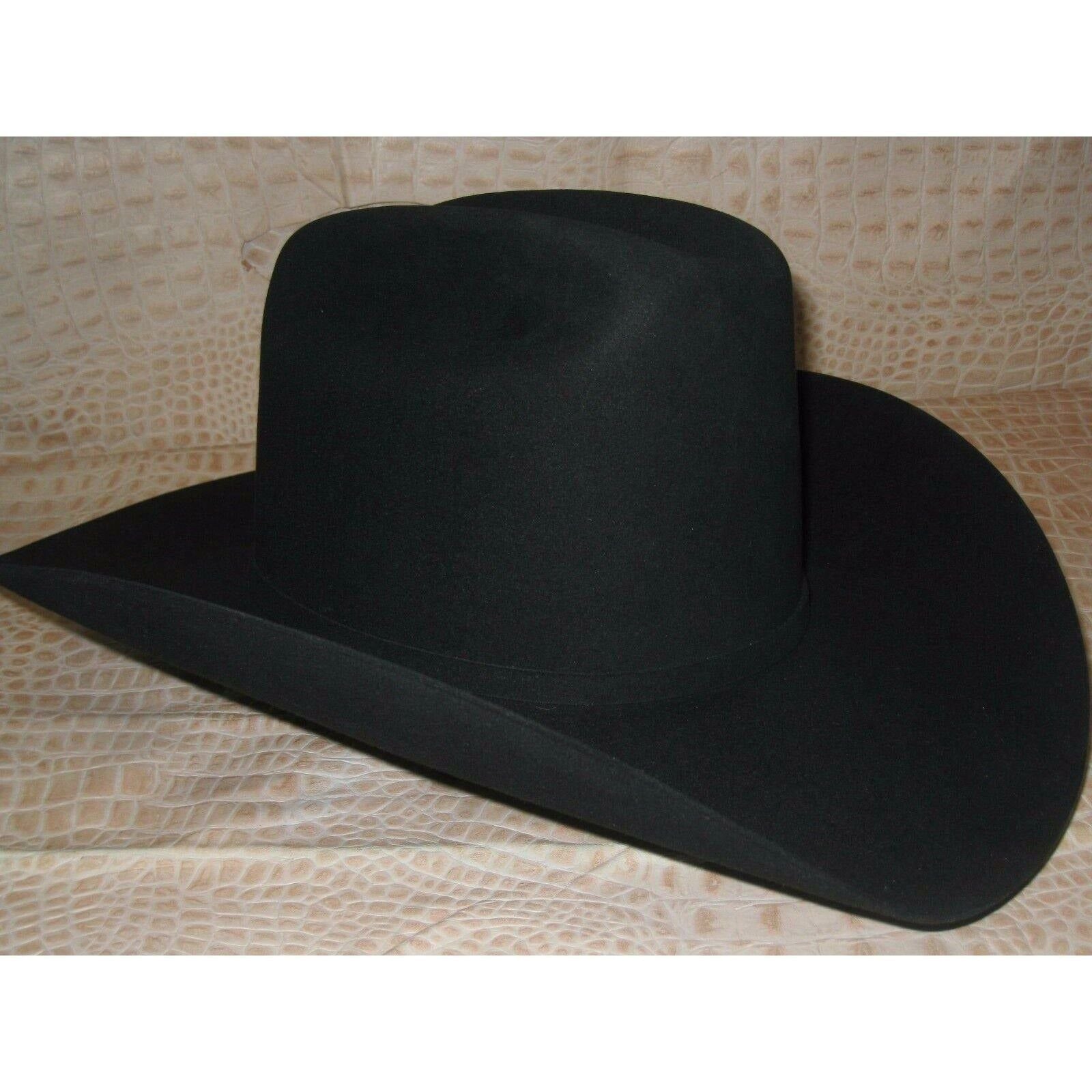 30X Stetson El Patron Black Beaver Fur Felt Western Cowboy Rodeo Hat - CWesternwear
