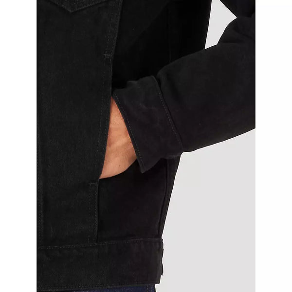 WRANGLER® COWBOY CUT® UNLINED DENIM JACKET IN SHADOW BLACK