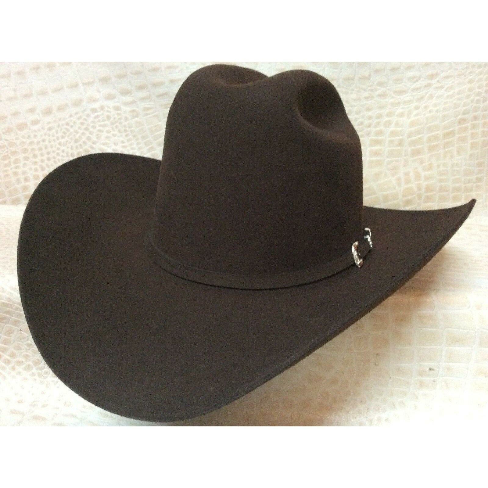 30X Stetson El Patron Chocolate Brown Beaver Fur Felt Western Cowboy Hat - CWesternwear