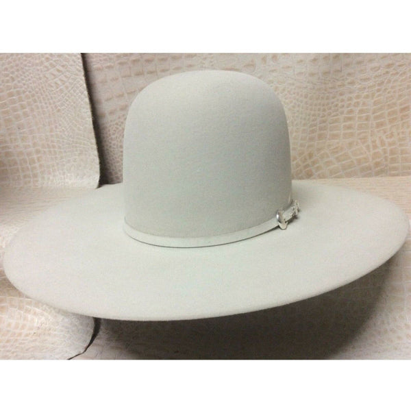Resistol 6X Midnight Silver Belly Beaver Fur Felt Open Crown Cowboy Hat Western Rodeo