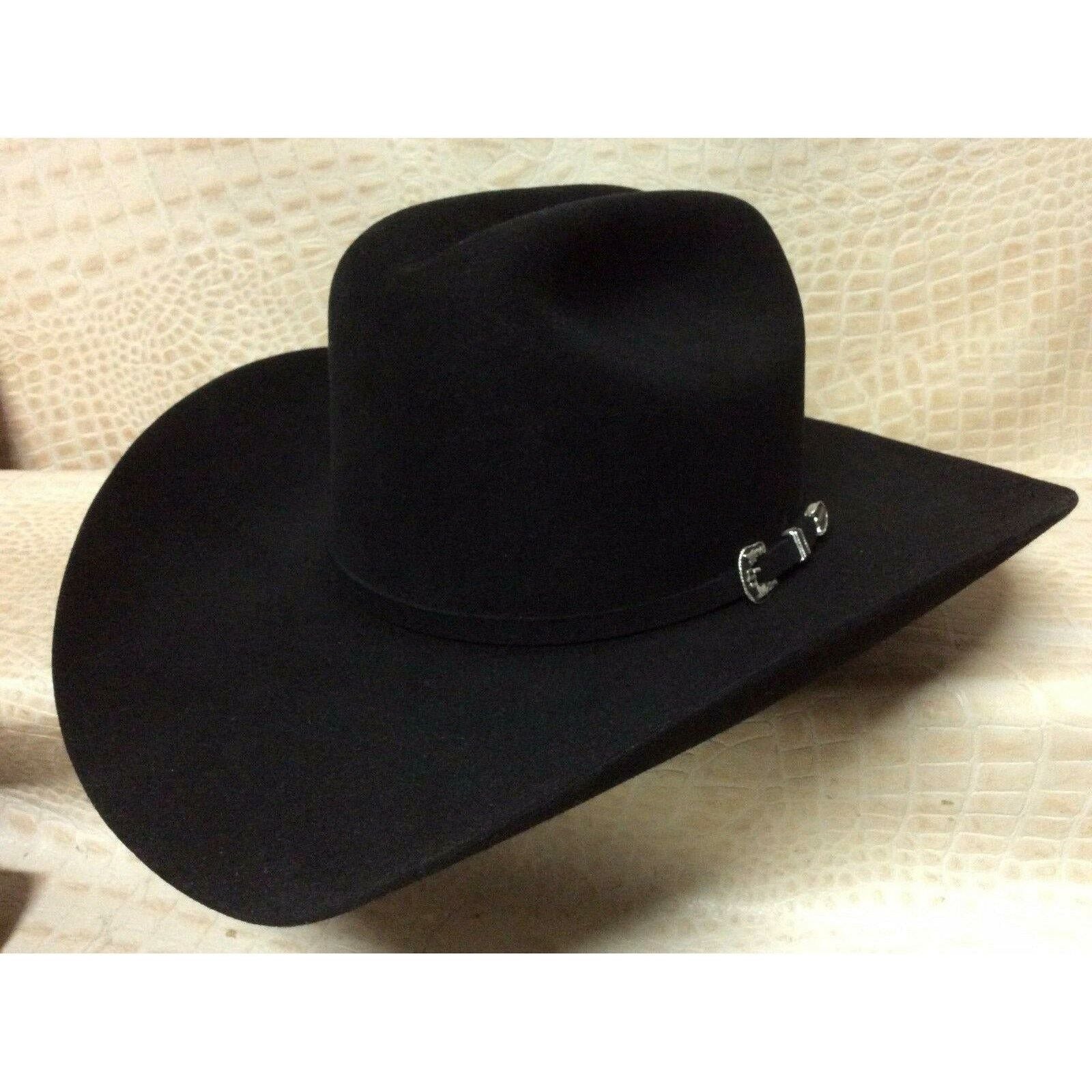 New Stetson Skyline Black 6X Beaver Fur Felt Western Rodeo Riding Cowboy Hat - CWesternwear