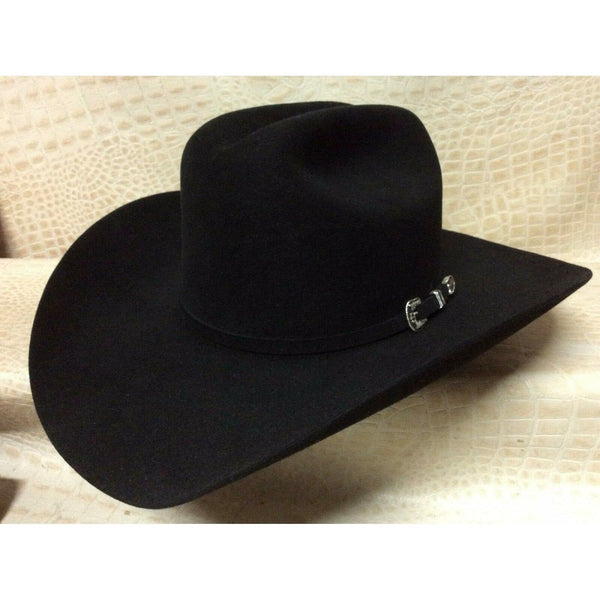 Stetson Skyline Black 6X Beaver Fur Felt Western Rodeo Riding Cowboy Hat.