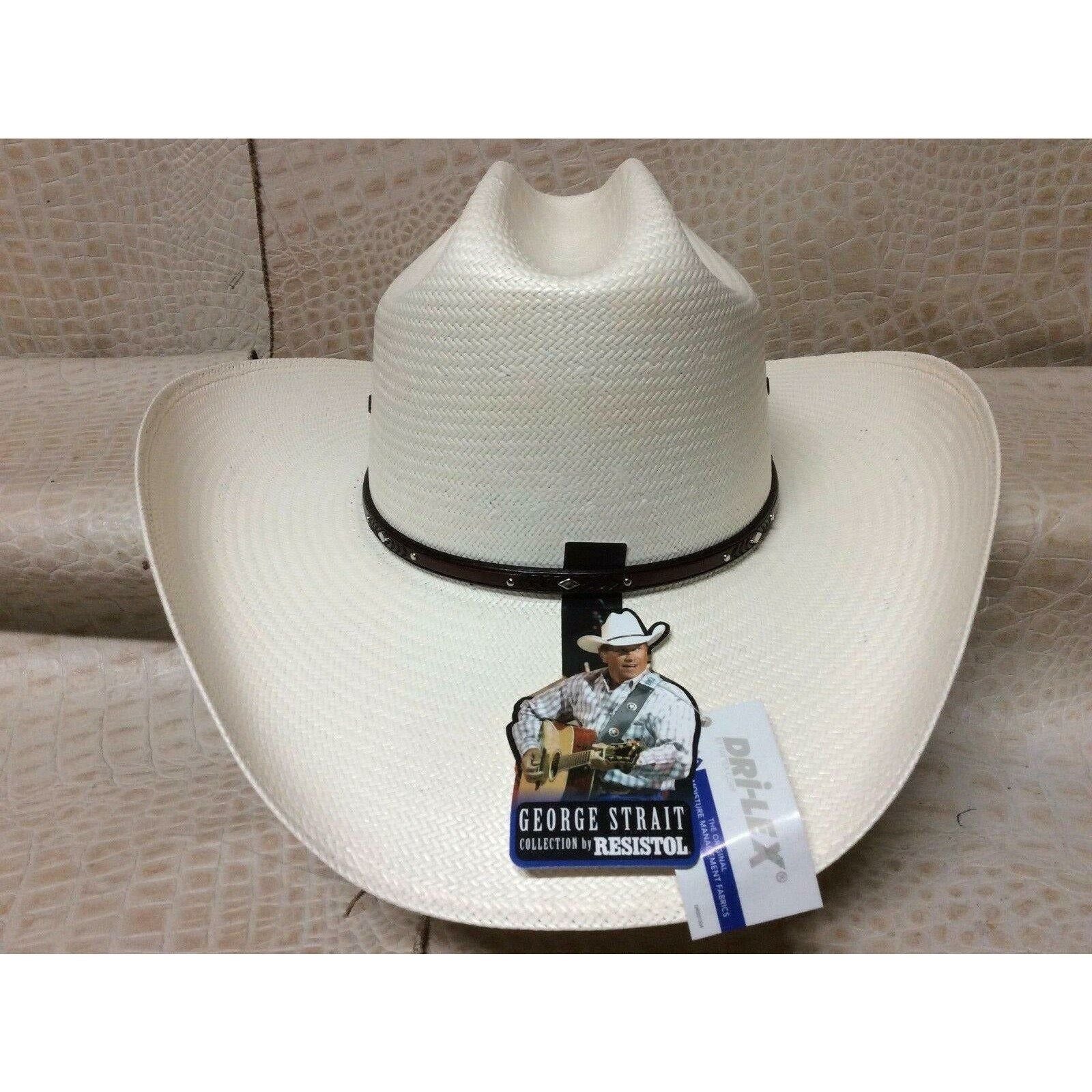 Resistol 8X George Strait Collection Palo Duro Rodeo Western Cowboy Straw Hat - CWesternwear