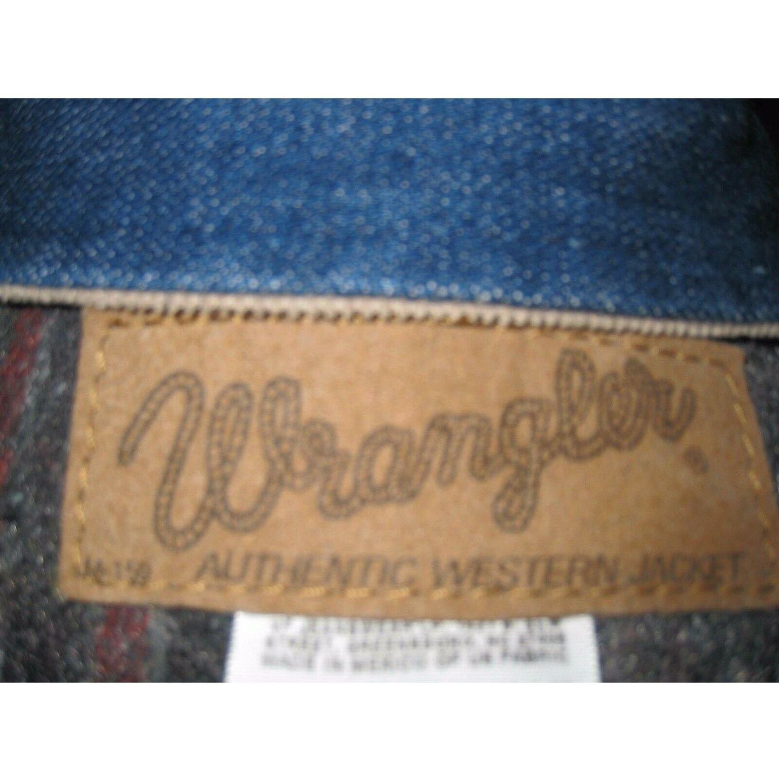 New Mens Wrangler Blanket Lined Blue Denim Western Cowboy Trucker Rodeo Jacket - CWesternwear