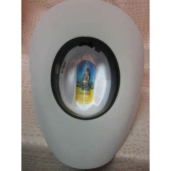 Stetson Rancher 6X Silver Grey Beaver Fur Felt Western Cowboy Hat - CWesternwear