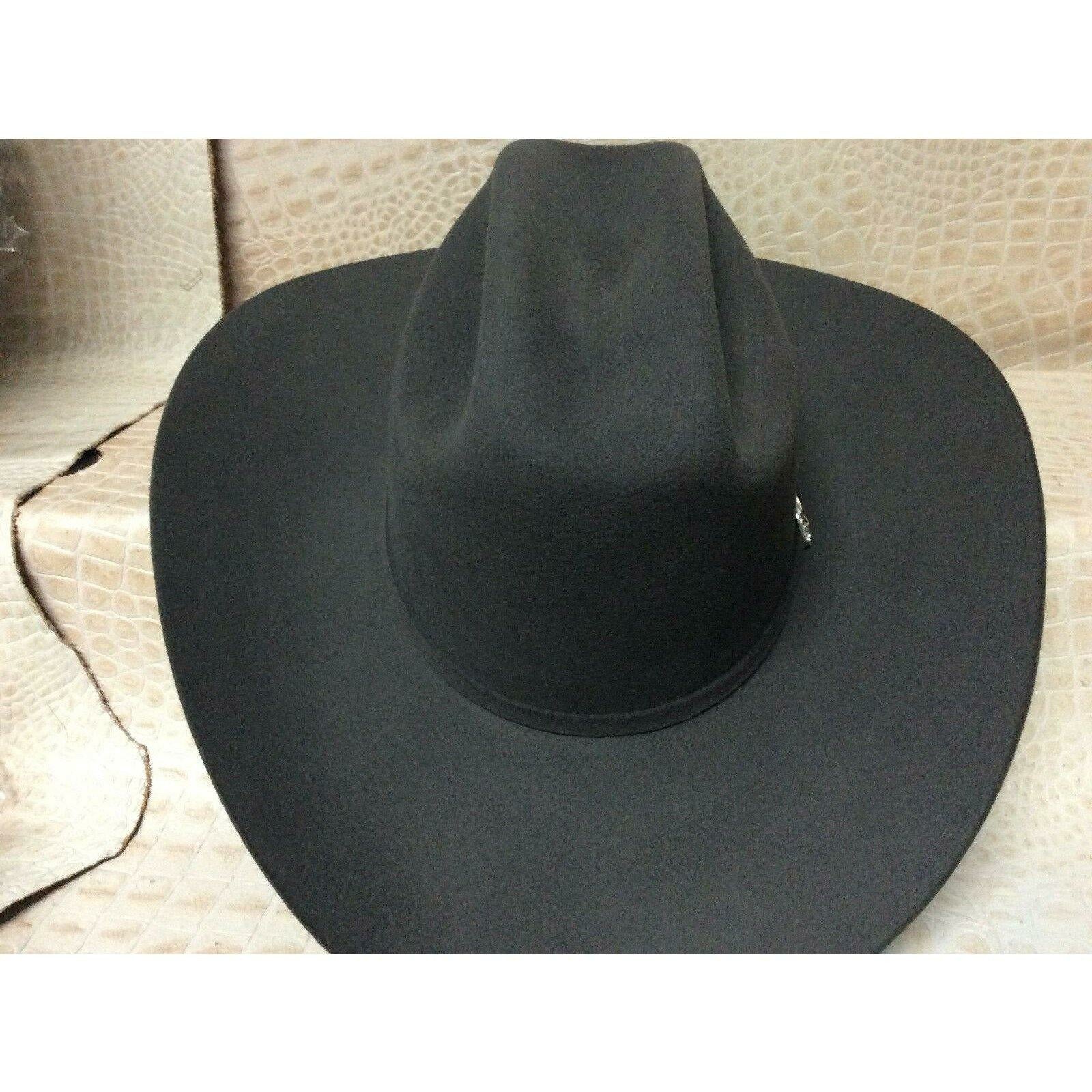 30X Stetson El Patron Charcoal Grey Beaver Fur Felt Western Cowboy Hat Gray - CWesternwear