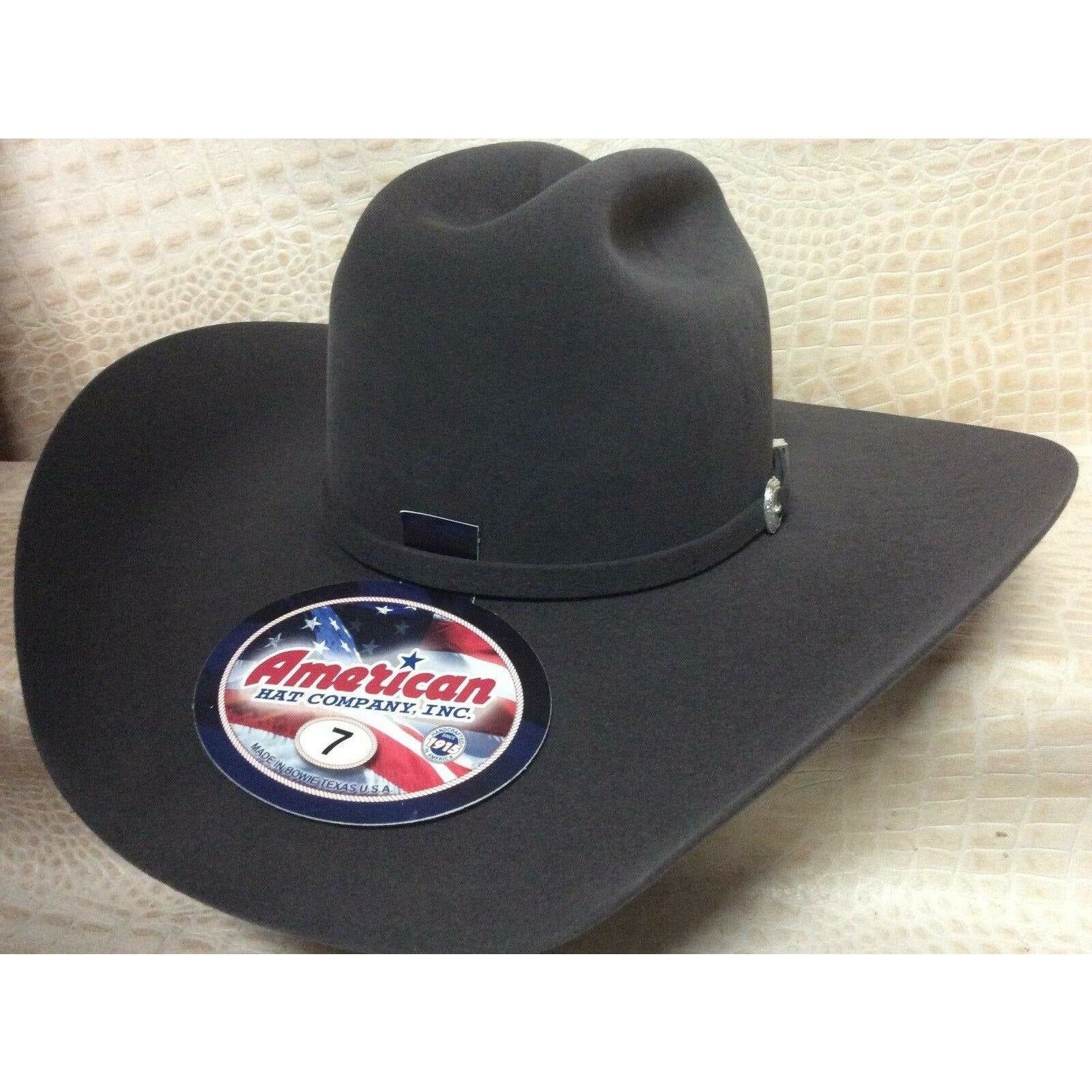 American Hat Co. Steel 7X Beaver Fur Felt Cowboy Hat Western Rodeo Stetson - CWesternwear