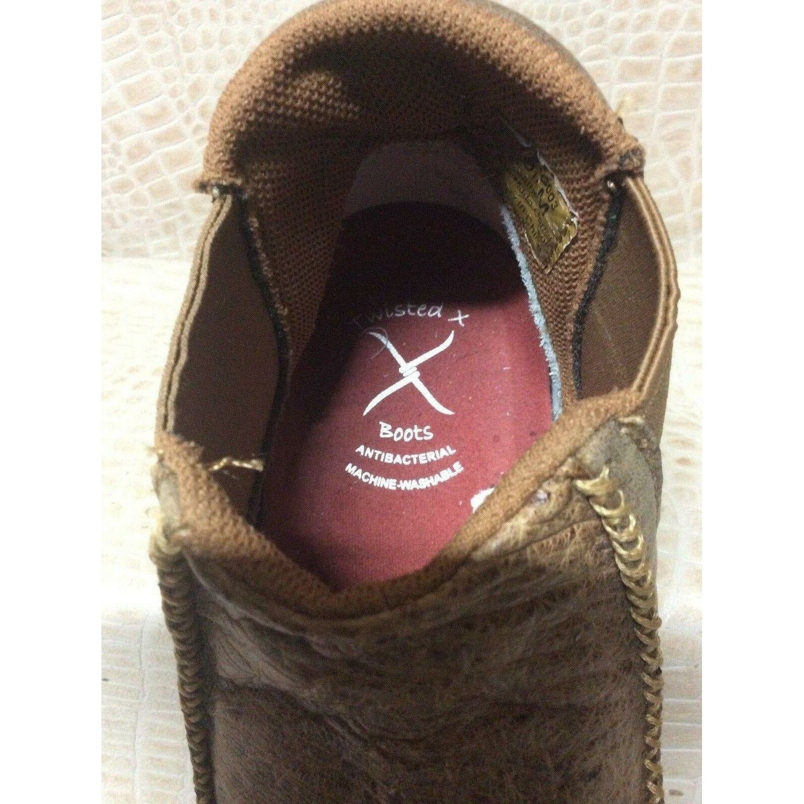 Twisted X Men's Slip On Bomber Tan Genuine Full Quill Ostrich Driving Moccasin - CWesternwear