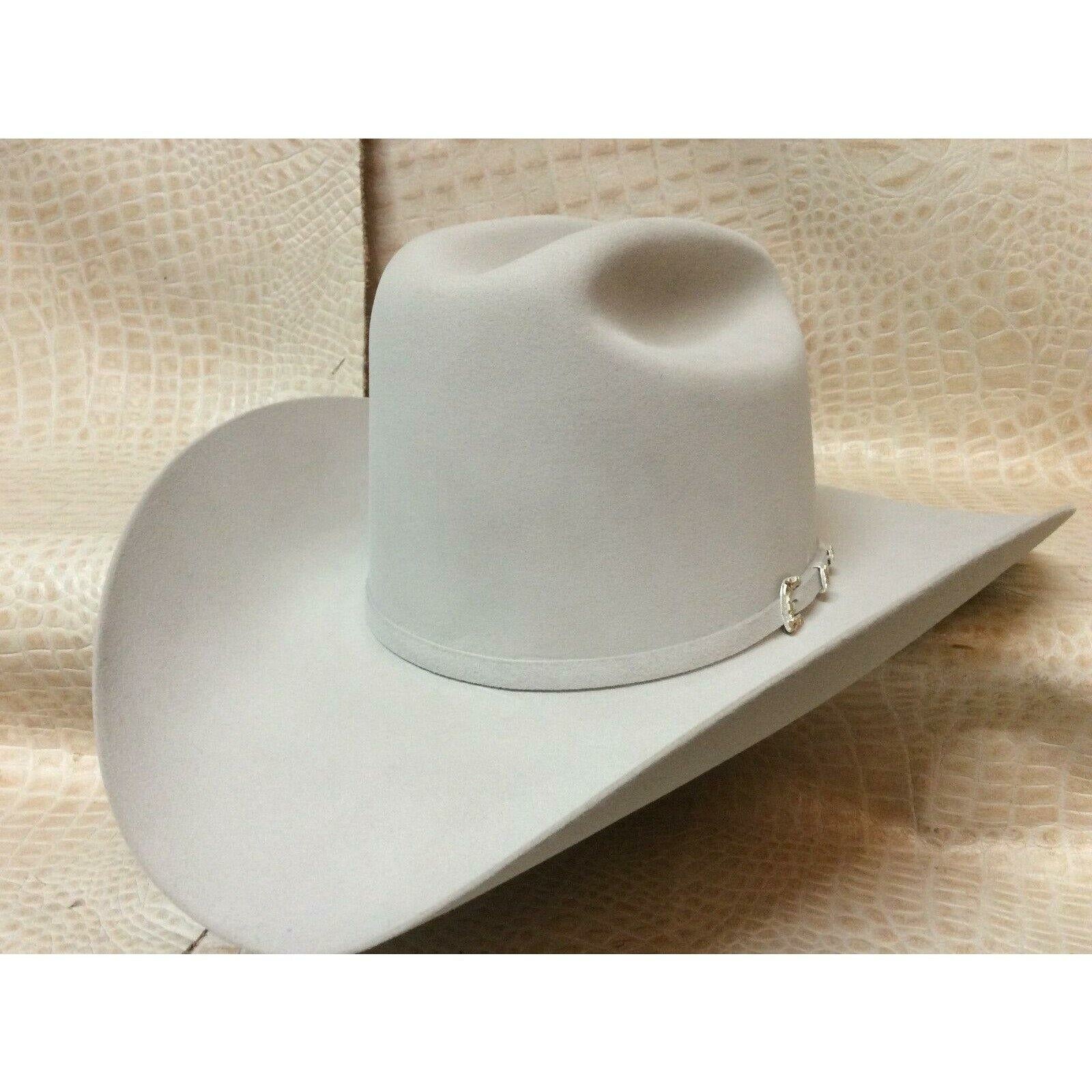 30X Stetson El Patron Mist Grey Beaver Fur Felt Western Cowboy Hat - CWesternwear