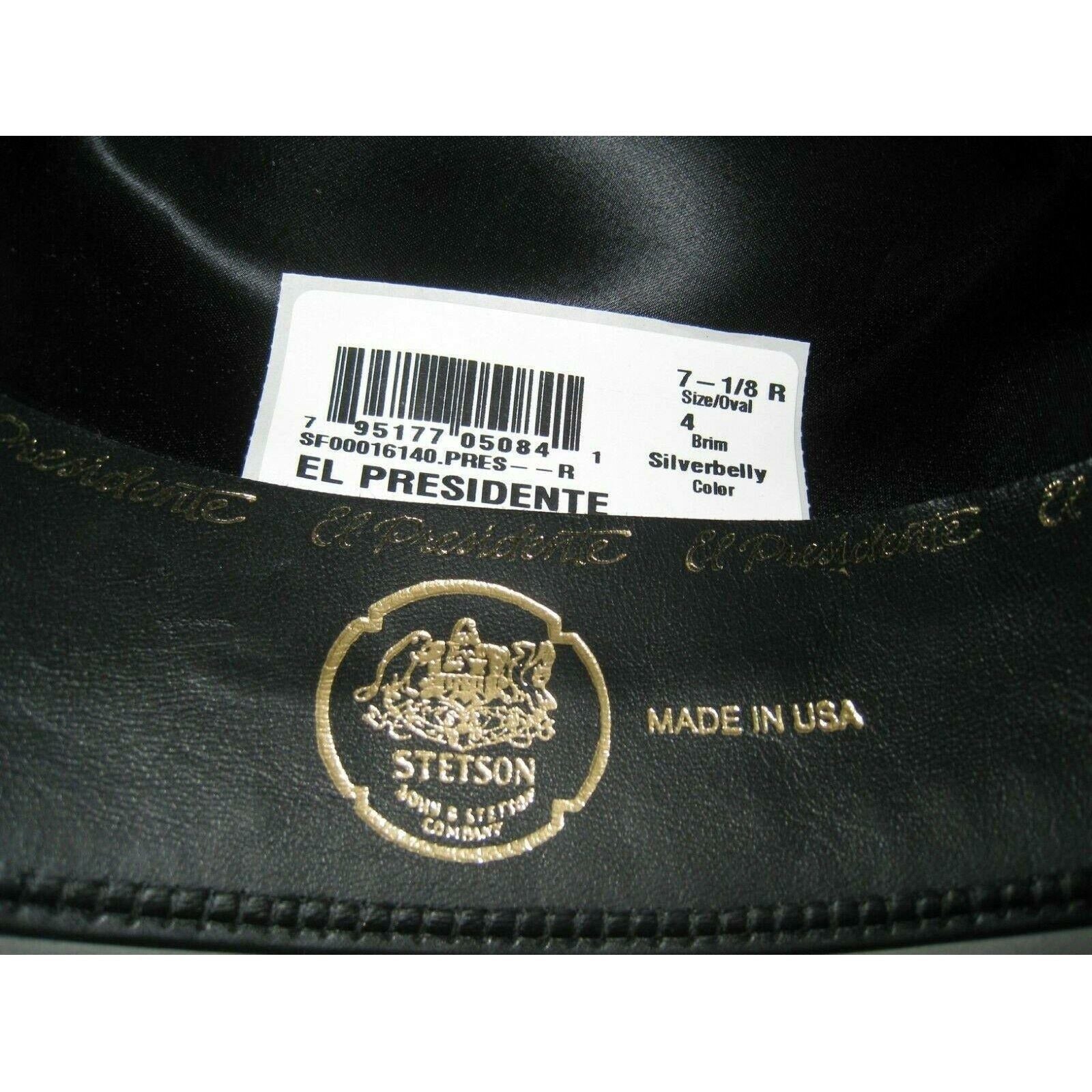 Stetson 100x Silverbelly El Presidente Beaver & Cashmere Western Cowboy Hat - CWesternwear