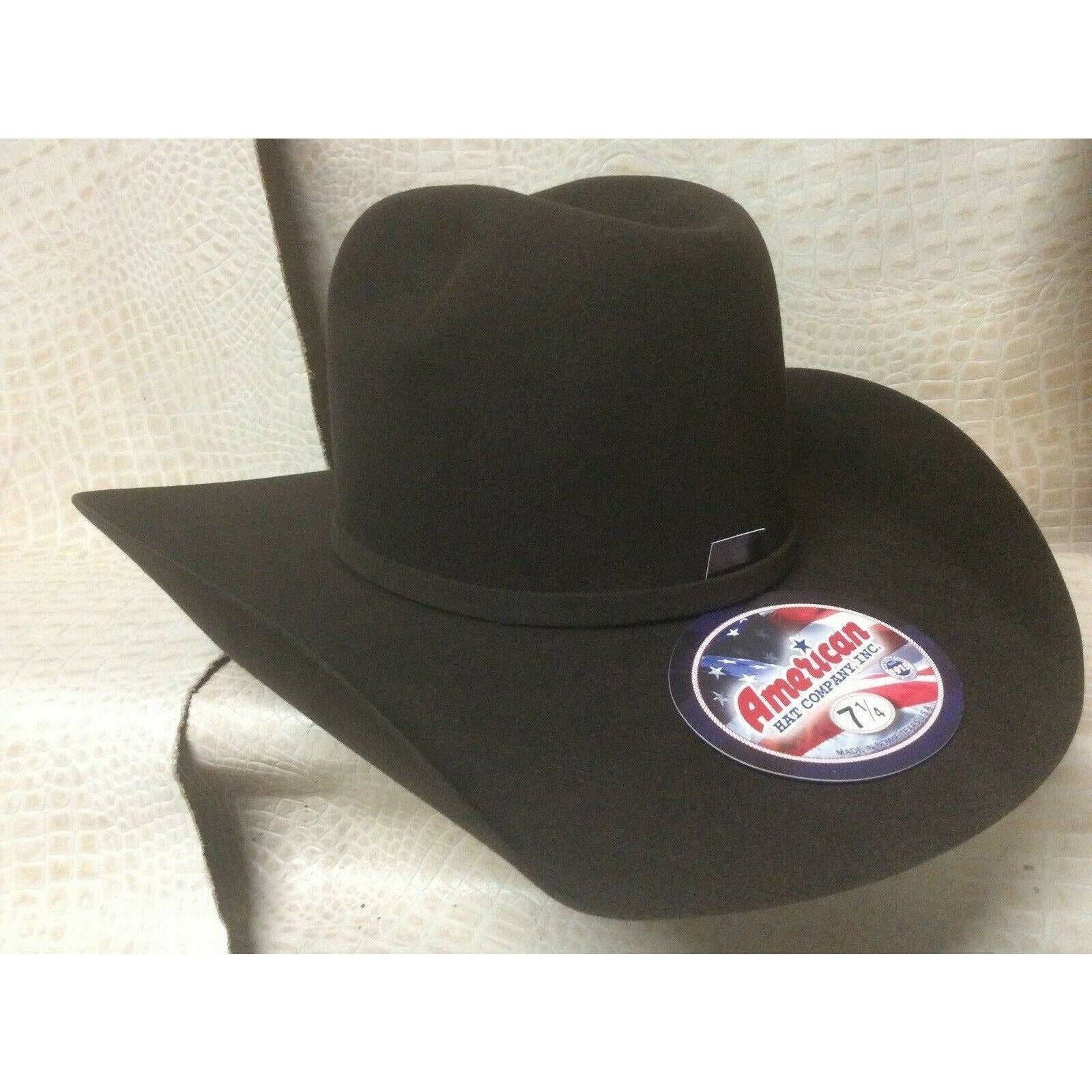 American Hat Co. Chocolate 10X Beaver Fur Felt Cowboy Hat Western Rodeo - CWesternwear