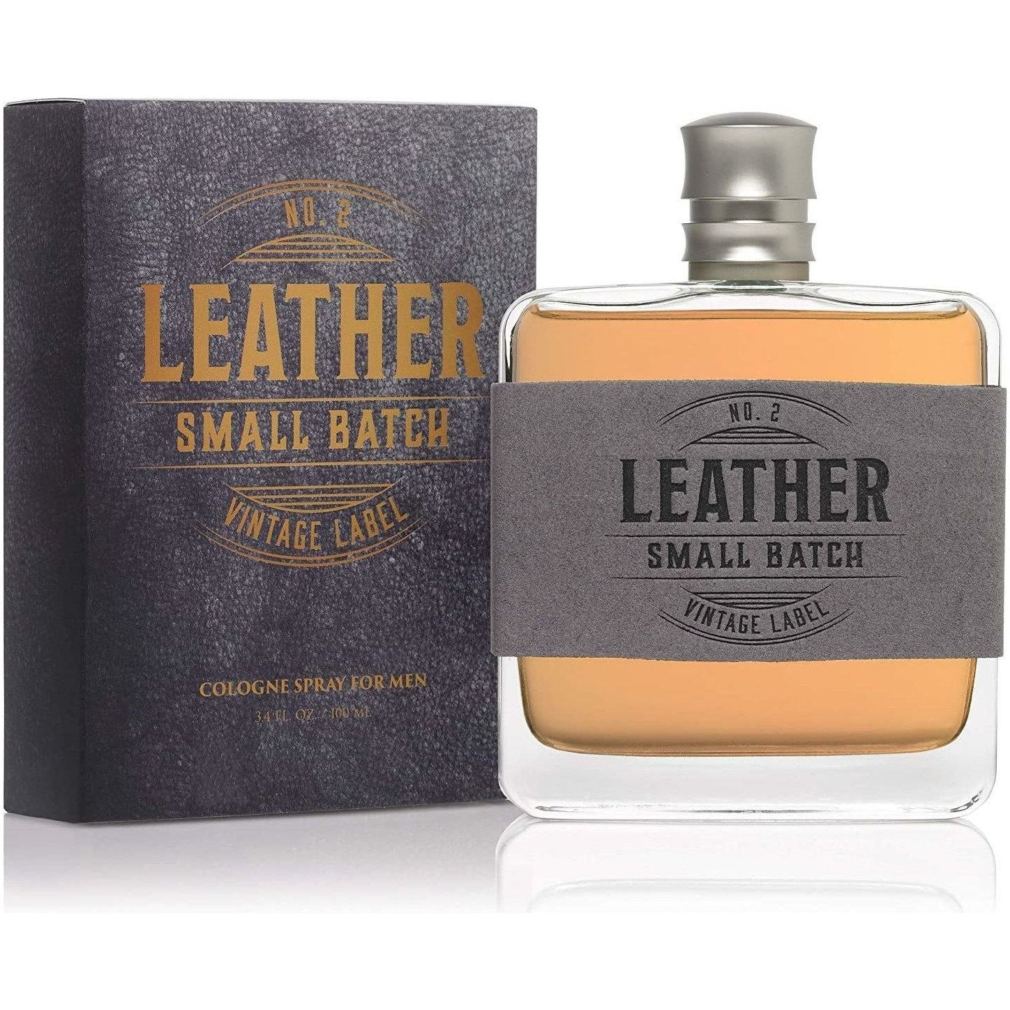 Leather No. 2 Small Batch Vintage Label  Cologne 3.4 oz - CWesternwear