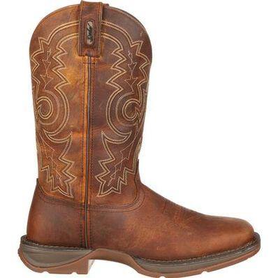 Mens Durango Pull-On Western Brown Tan Leather Cowboy Boot DB4443 - CWesternwear