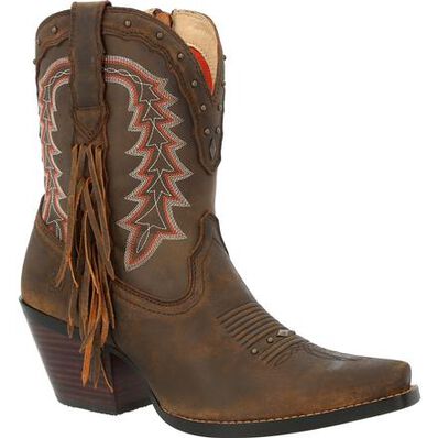 CRUSH™ BY DURANGO® WOMEN'S BROWN ONYX BOOTIE WESTERN BOOT