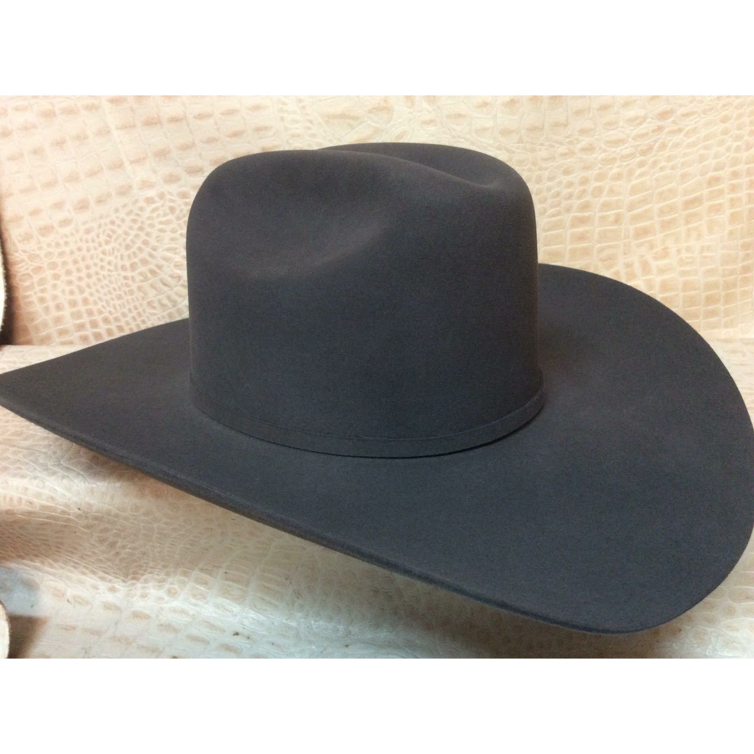 New Stetson Skyline Granite Grey 6X Beaver Fur Felt Western Rodeo Cowboy Hat - CWesternwear