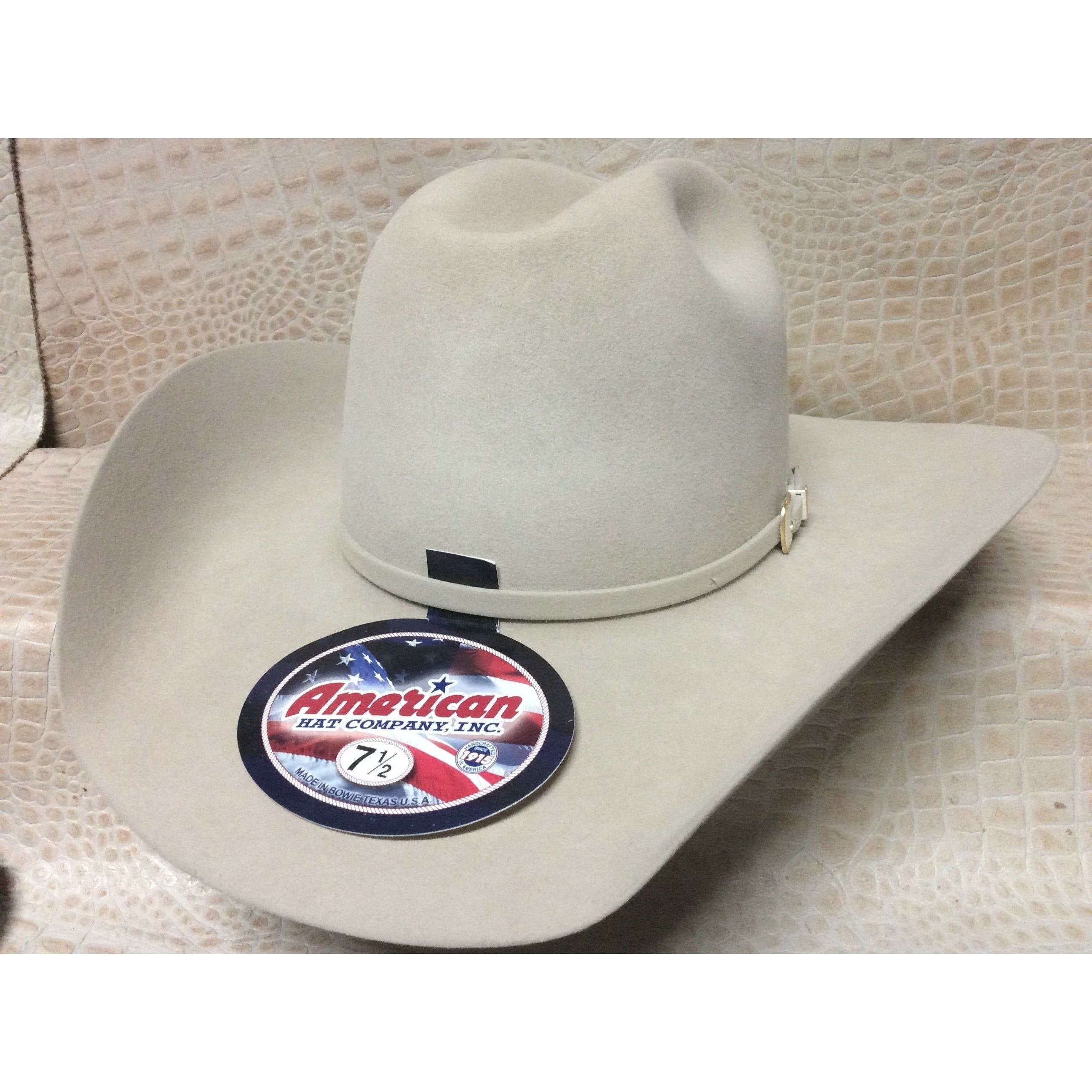 American Hat Co. Silverbelly 10X Beaver Fur Felt Cowboy Hat Western Rodeo - CWesternwear