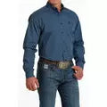 Cinch Men's Diamond Printed Long Sleeve Shirt - Royal Blue