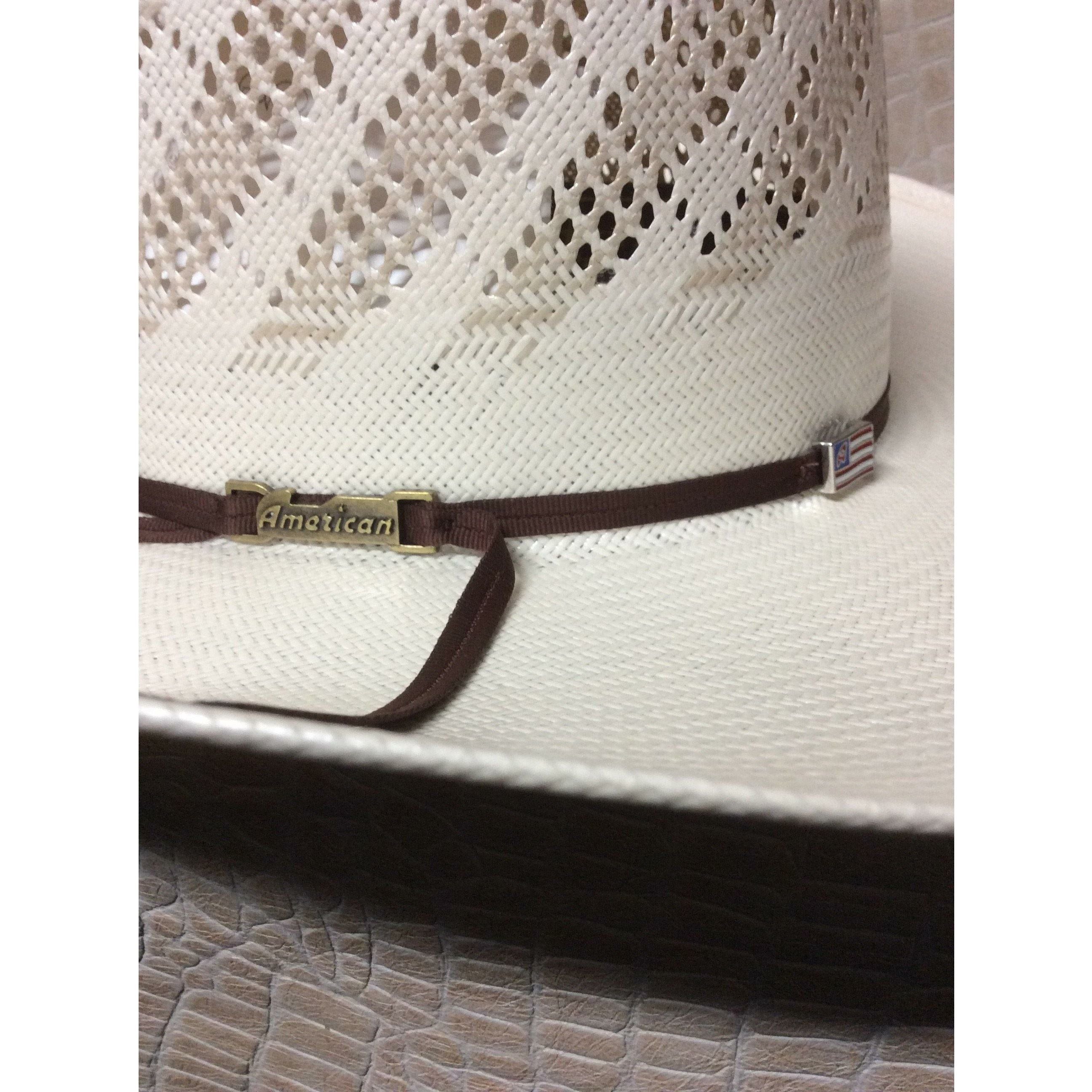 American Hat 20X Tan & Natural Rodeo Western Cowboy Straw Tuf Cooper 6300 Hat - CWesternwear