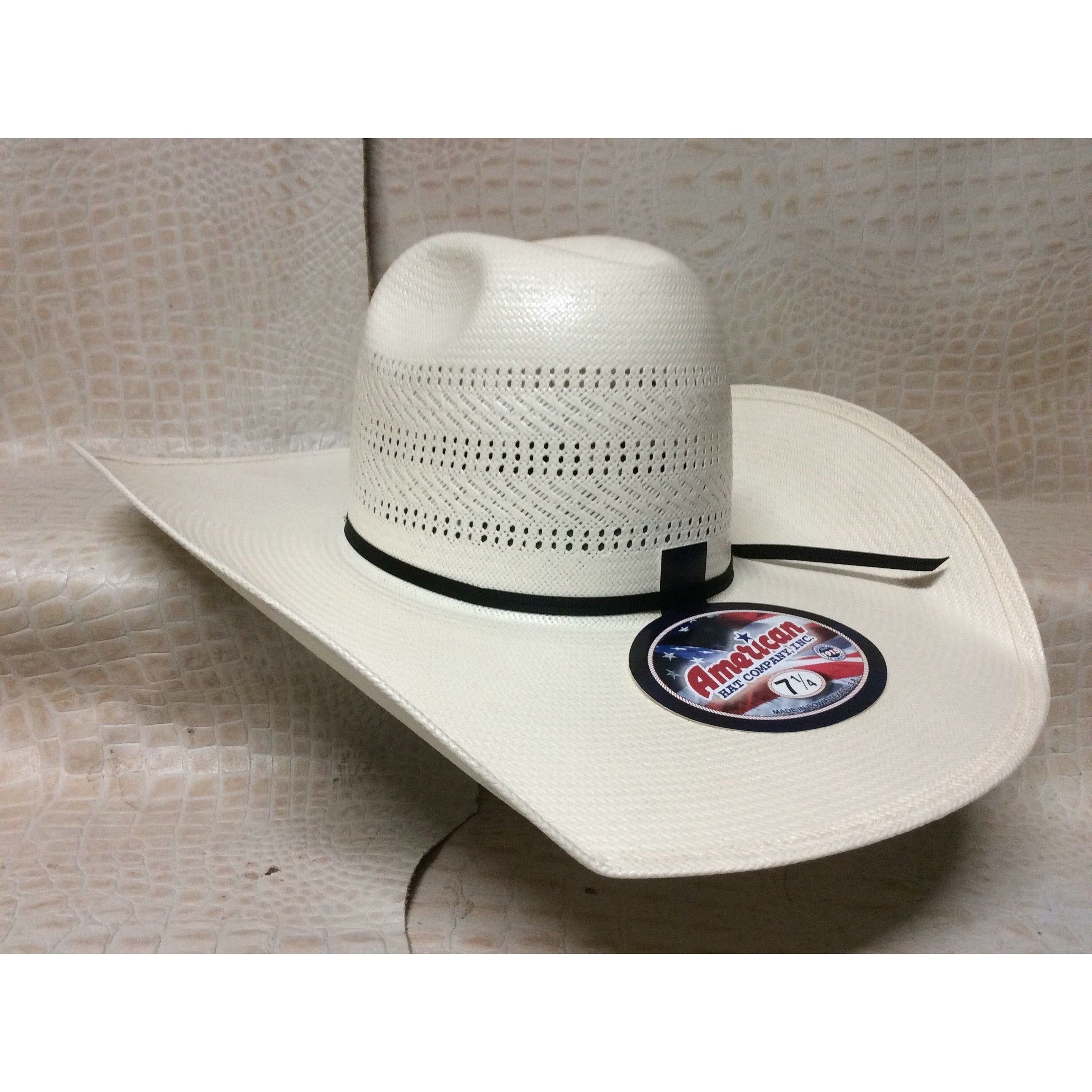 American Hat 20X Tan & Natural Rodeo Western Cowboy Straw 7400 Hat - CWesternwear