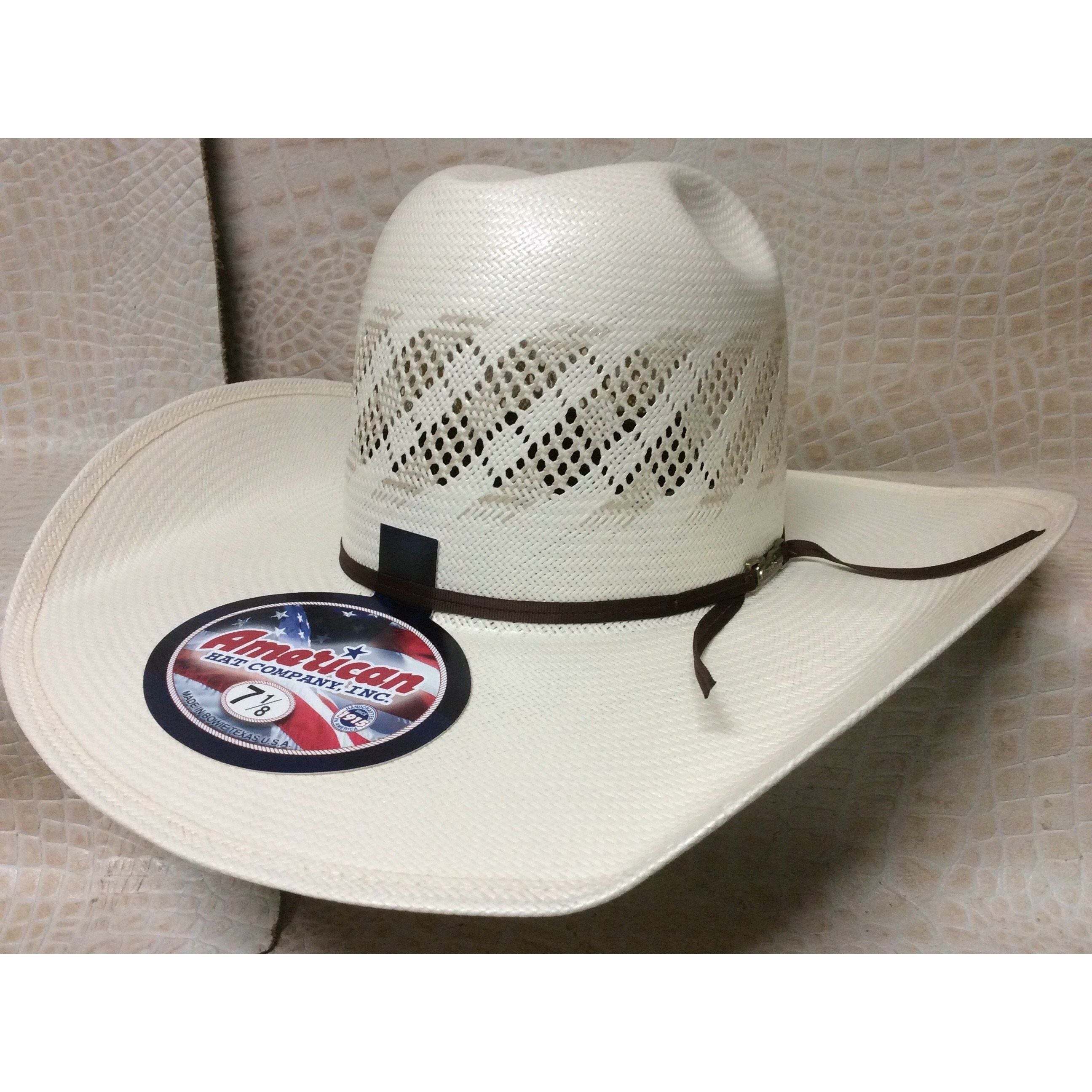 American Hat 20X Tan & Natural Rodeo Western Cowboy Straw Tuf Cooper 6300 Hat - CWesternwear